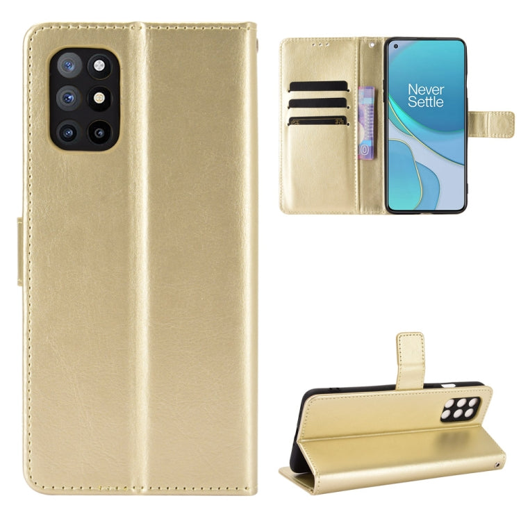 For OnePlus 8T Retro Crazy Horse Texture Horizontal Flip Leather Case with Holder & Card Slots & Photo Frame
