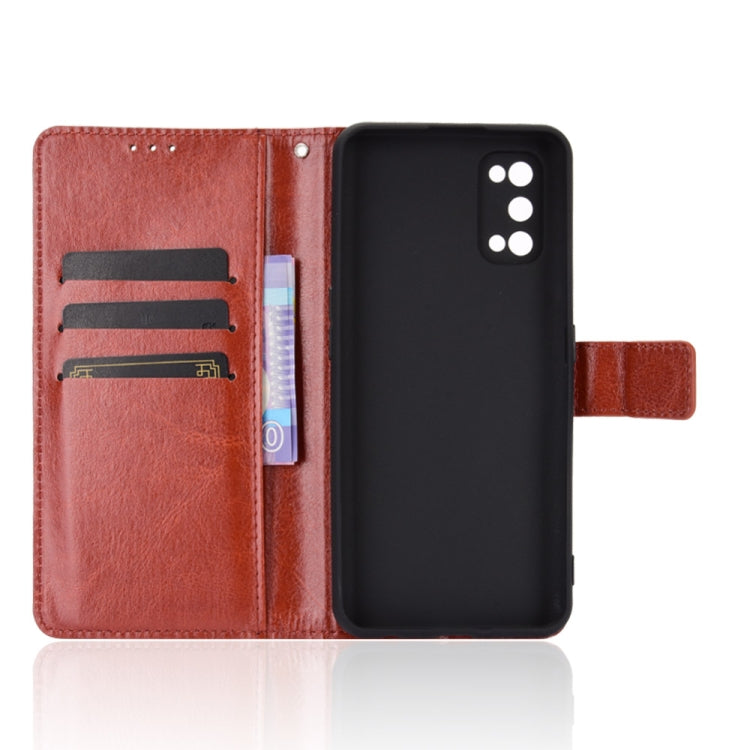 For OPPO Realme 7 Pro Retro Crazy Horse Texture Horizontal Flip Leather Case , with Holder & Card Slots & Photo Frame