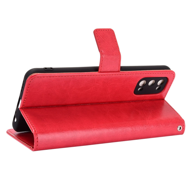 For OPPO Realme 7 Pro Retro Crazy Horse Texture Horizontal Flip Leather Case , with Holder & Card Slots & Photo Frame