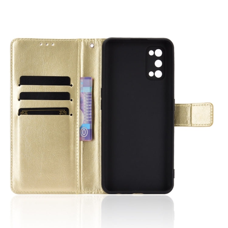 For OPPO Realme 7 Pro Retro Crazy Horse Texture Horizontal Flip Leather Case , with Holder & Card Slots & Photo Frame