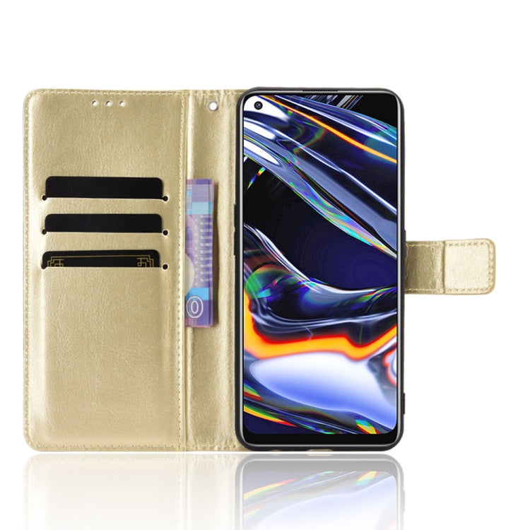 For OPPO Realme 7 Pro Retro Crazy Horse Texture Horizontal Flip Leather Case , with Holder & Card Slots & Photo Frame