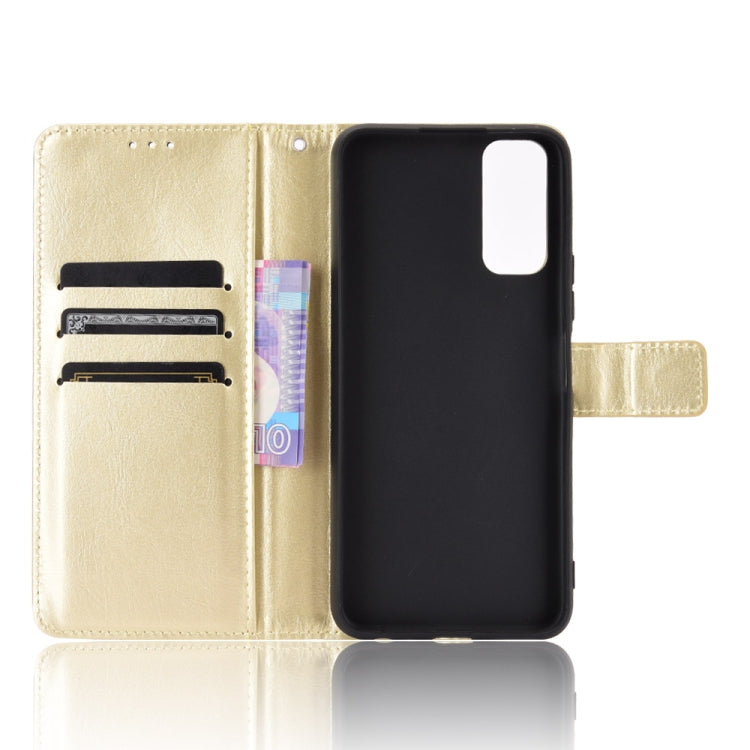 For VIVO Y20 2020/ Y20i Retro Crazy Horse Texture Horizontal Flip Leather Case , with Holder & Card Slots & Photo Frame