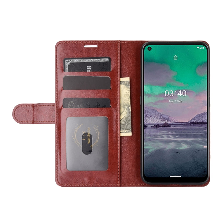 For Nokia 3.4 R64 Texture Single Horizontal Flip Protective Case with Holder & Card Slots & Wallet& Photo Frame