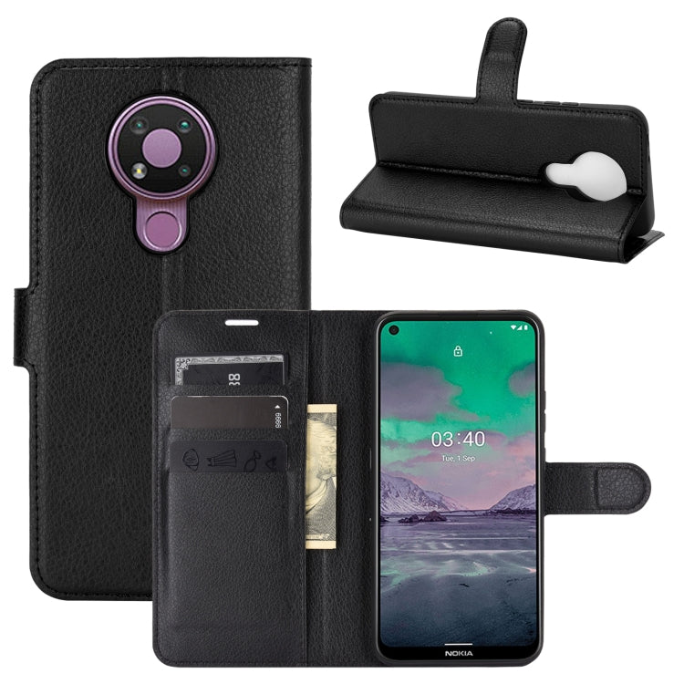 For Nokia 3.4 Litchi Texture Horizontal Flip Protective Case with Holder & Card Slots & Wallet