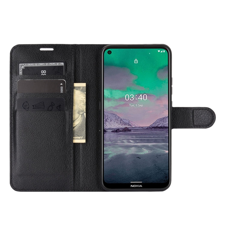 For Nokia 3.4 Litchi Texture Horizontal Flip Protective Case with Holder & Card Slots & Wallet