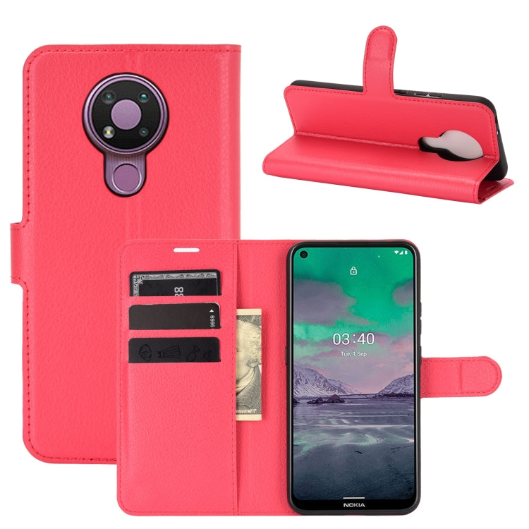 For Nokia 3.4 Litchi Texture Horizontal Flip Protective Case with Holder & Card Slots & Wallet