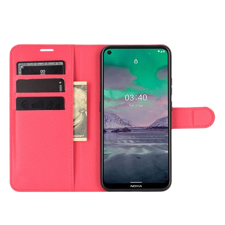 For Nokia 3.4 Litchi Texture Horizontal Flip Protective Case with Holder & Card Slots & Wallet