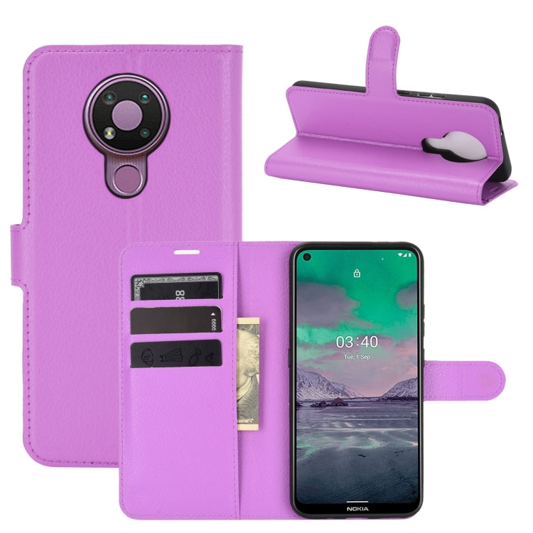 For Nokia 3.4 Litchi Texture Horizontal Flip Protective Case with Holder & Card Slots & Wallet