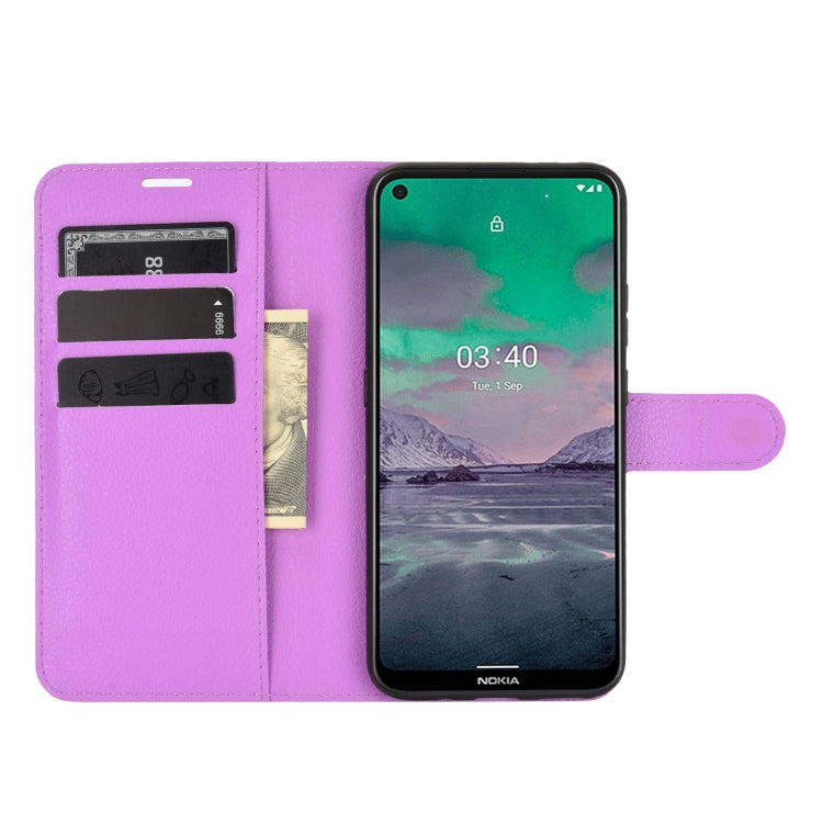 For Nokia 3.4 Litchi Texture Horizontal Flip Protective Case with Holder & Card Slots & Wallet