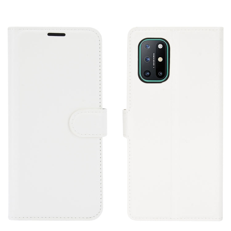 For OnePlus 8T Litchi Texture Horizontal Flip Protective Case with Holder & Card Slots & Wallet