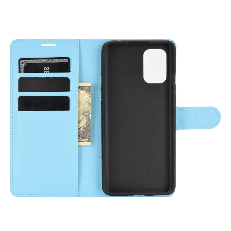 For OnePlus 8T Litchi Texture Horizontal Flip Protective Case with Holder & Card Slots & Wallet