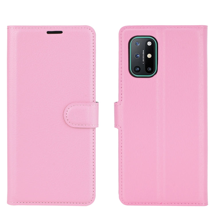 For OnePlus 8T Litchi Texture Horizontal Flip Protective Case with Holder & Card Slots & Wallet