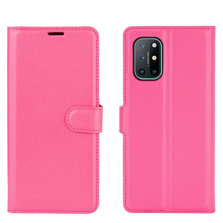 For OnePlus 8T Litchi Texture Horizontal Flip Protective Case with Holder & Card Slots & Wallet