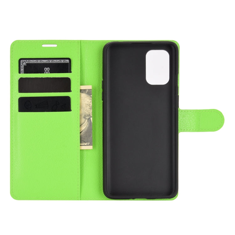 For OnePlus 8T Litchi Texture Horizontal Flip Protective Case with Holder & Card Slots & Wallet