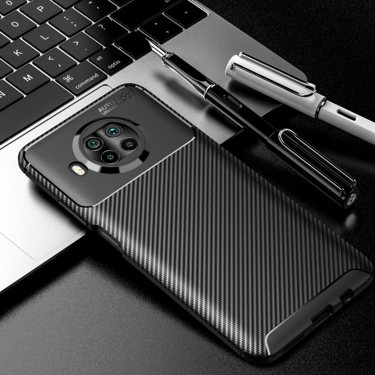 For Xiaomi Mi 10T Lite 5G Carbon Fiber Texture Shockproof TPU Case