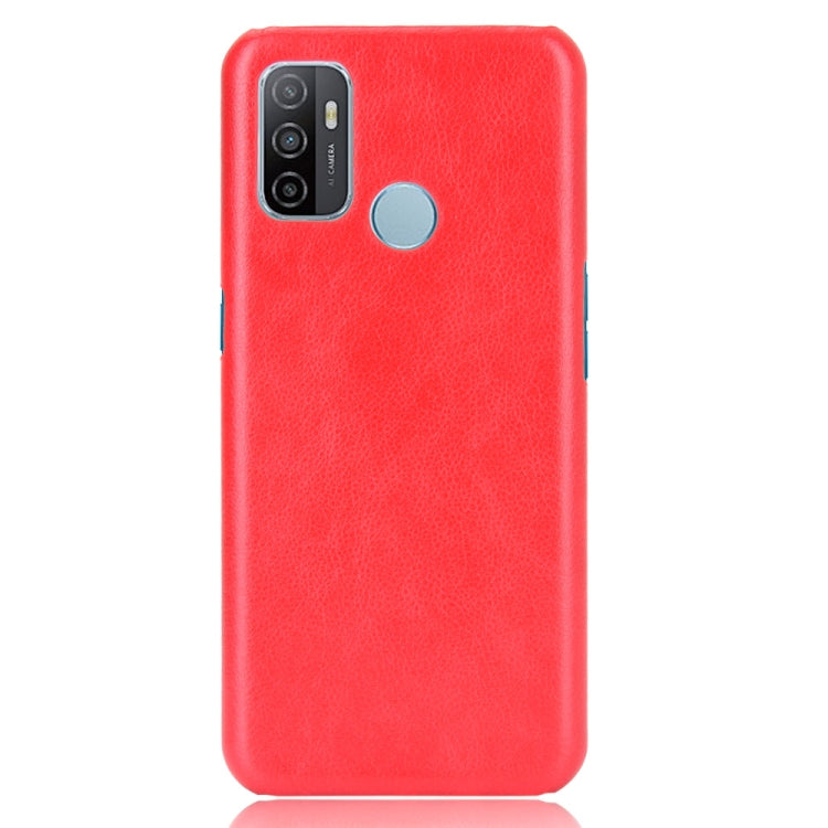 For OPPO A53 (2020) / A32 (2020) Shockproof Litchi Texture PC + PU Case