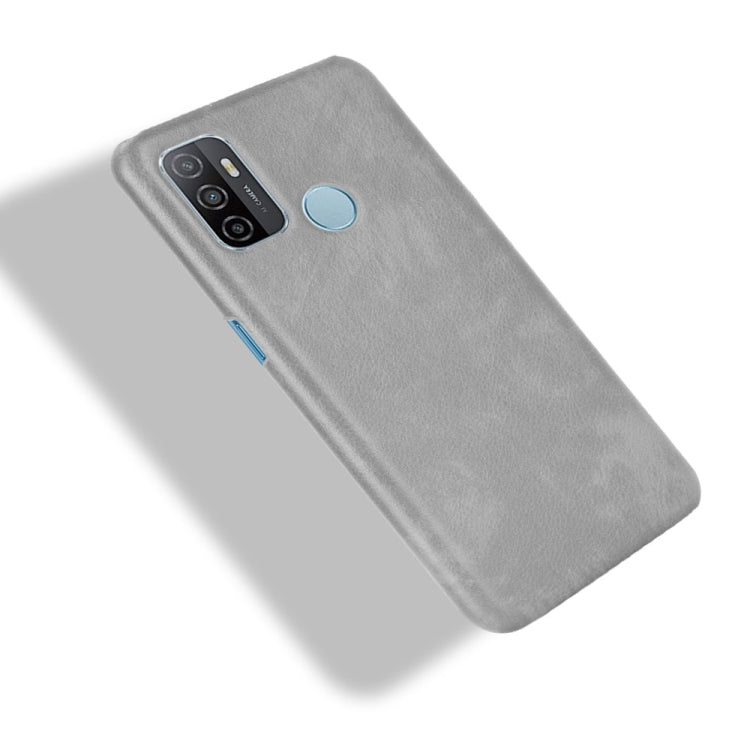 For OPPO A53 (2020) / A32 (2020) Shockproof Litchi Texture PC + PU Case