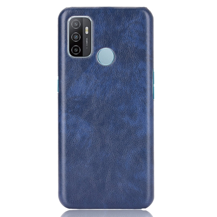 For OPPO A53 (2020) / A32 (2020) Shockproof Litchi Texture PC + PU Case