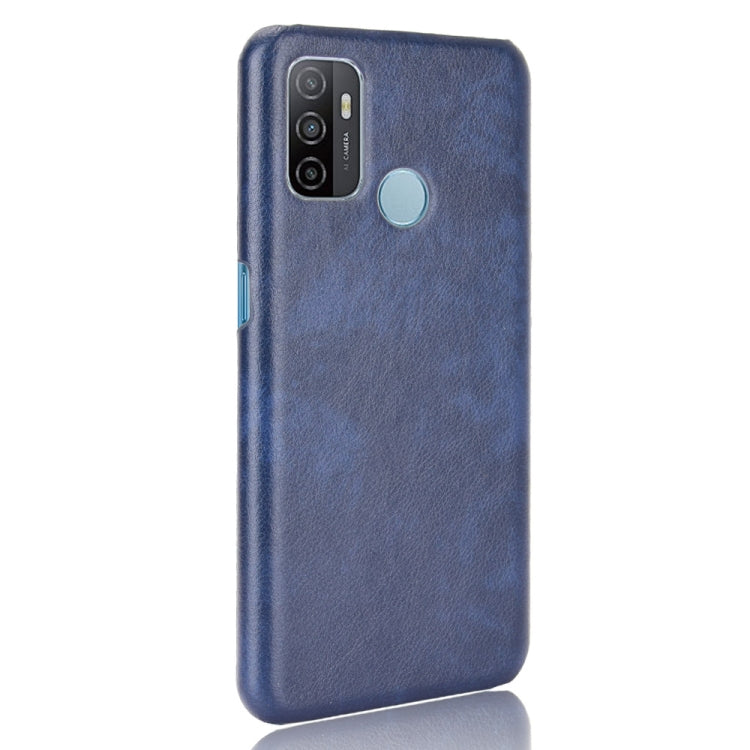 For OPPO A53 (2020) / A32 (2020) Shockproof Litchi Texture PC + PU Case