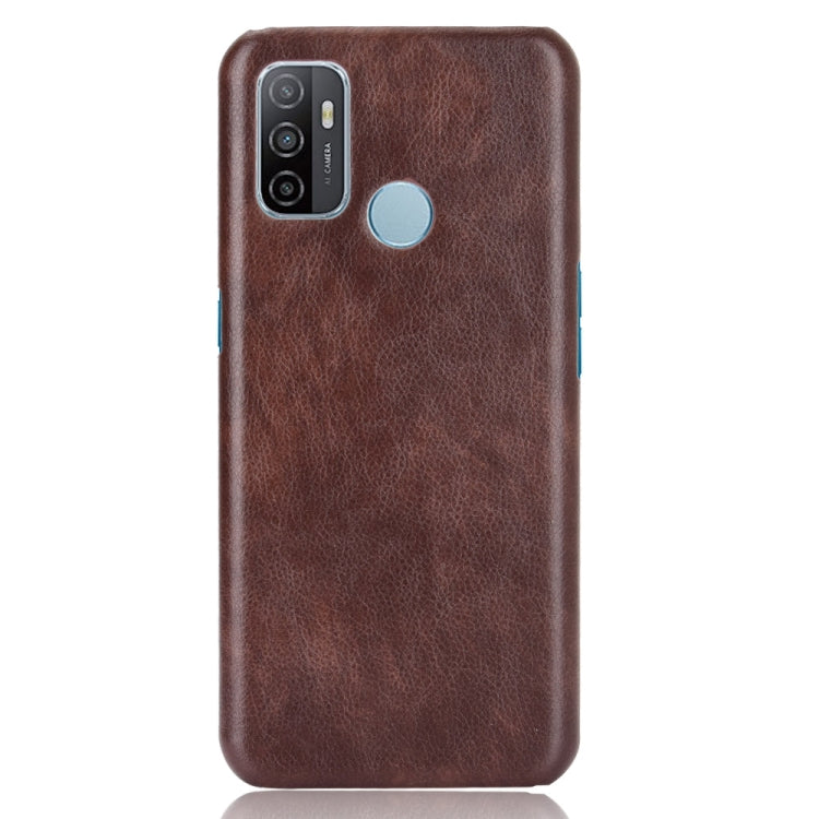 For OPPO A53 (2020) / A32 (2020) Shockproof Litchi Texture PC + PU Case