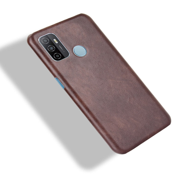 For OPPO A53 (2020) / A32 (2020) Shockproof Litchi Texture PC + PU Case