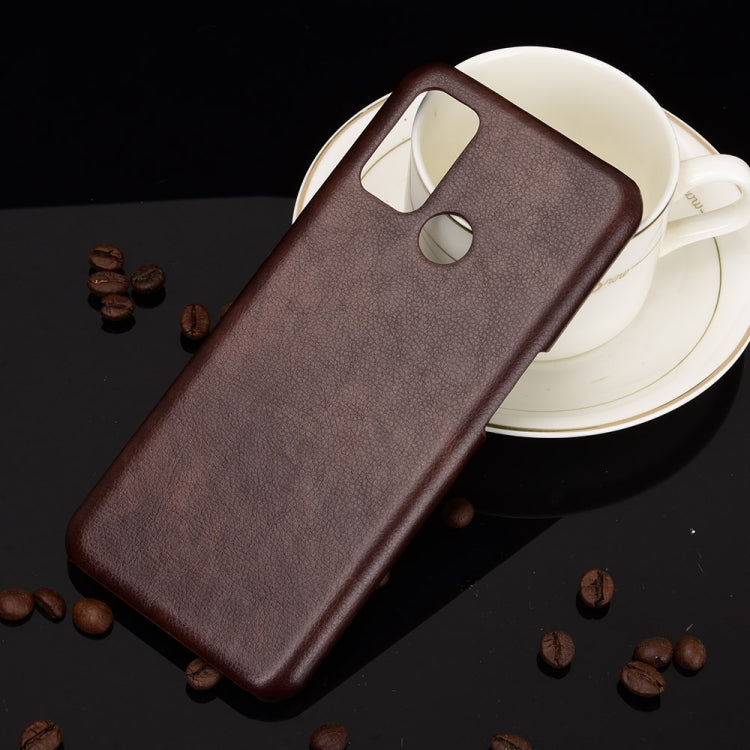 For OPPO A53 (2020) / A32 (2020) Shockproof Litchi Texture PC + PU Case