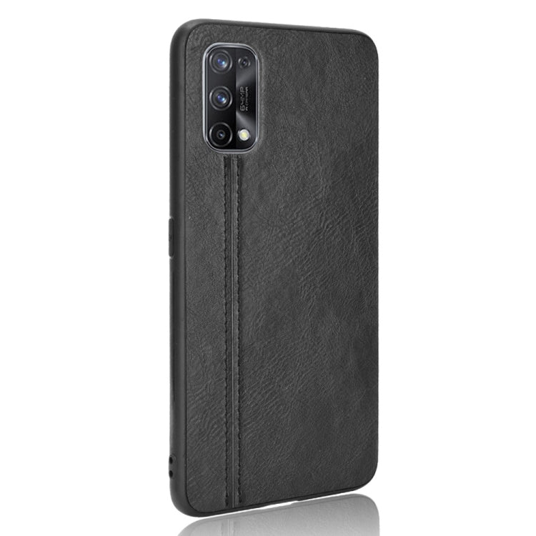 For OPPO Realme X7 Shockproof Sewing Cow Pattern Skin PC + PU + TPU Case