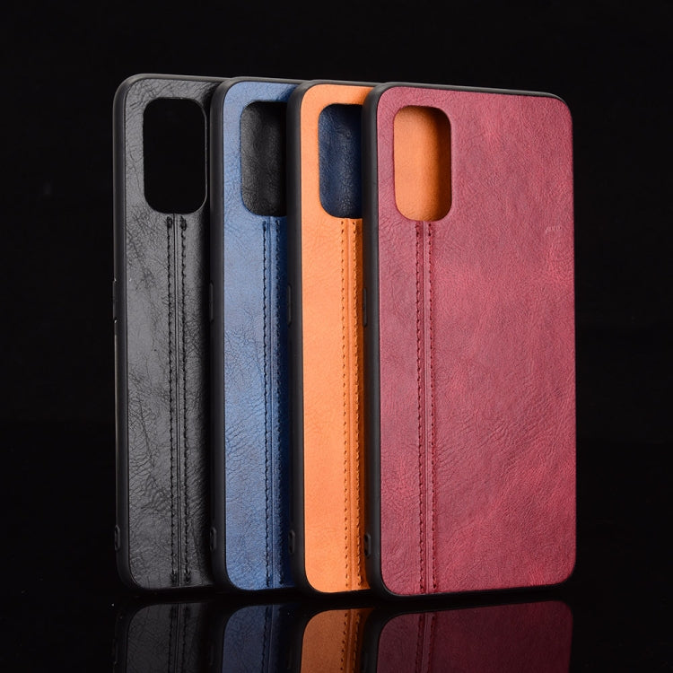 For OPPO Realme X7 Shockproof Sewing Cow Pattern Skin PC + PU + TPU Case