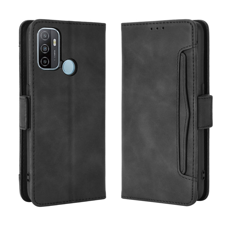 For OPPO A53 2020 / A53S 2020 / A33 Wallet Style Skin Feel Calf Pattern Leather Case with Separate Card Slot