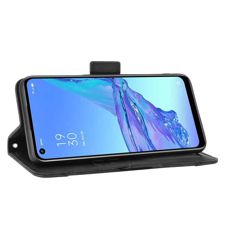 For OPPO A53 2020 / A53S 2020 / A33 Wallet Style Skin Feel Calf Pattern Leather Case with Separate Card Slot