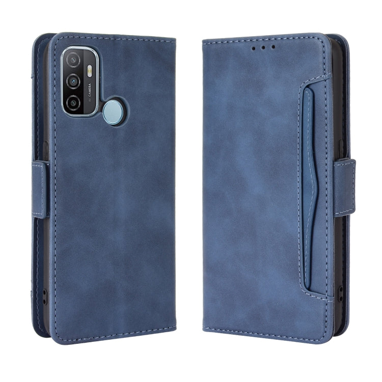 For OPPO A53 2020 / A53S 2020 / A33 Wallet Style Skin Feel Calf Pattern Leather Case with Separate Card Slot