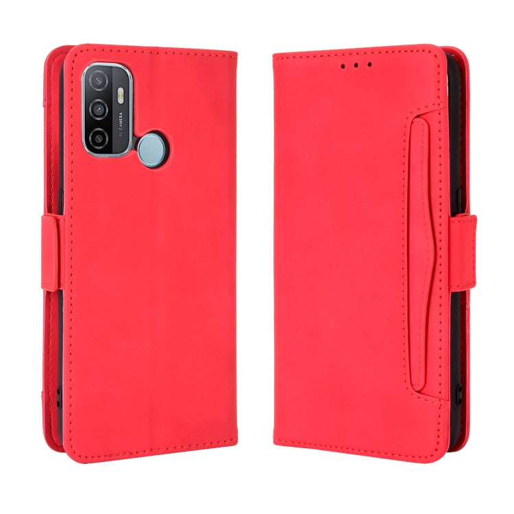 For OPPO A53 2020 / A53S 2020 / A33 Wallet Style Skin Feel Calf Pattern Leather Case with Separate Card Slot