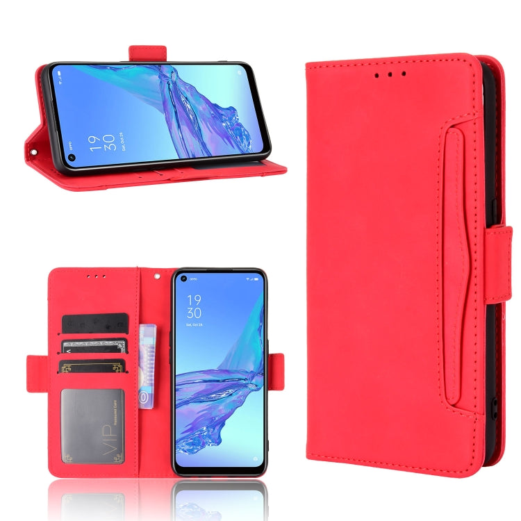 For OPPO A53 2020 / A53S 2020 / A33 Wallet Style Skin Feel Calf Pattern Leather Case with Separate Card Slot