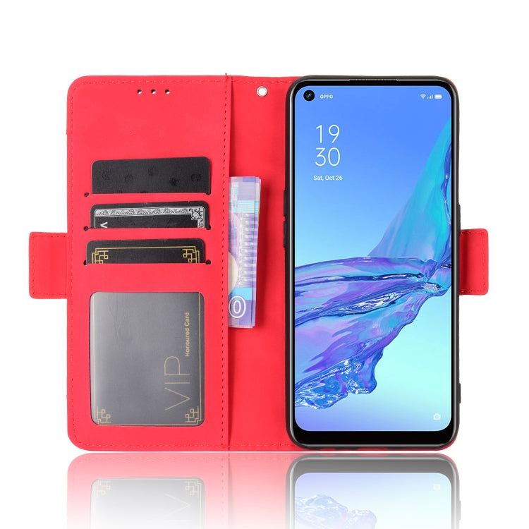 For OPPO A53 2020 / A53S 2020 / A33 Wallet Style Skin Feel Calf Pattern Leather Case with Separate Card Slot