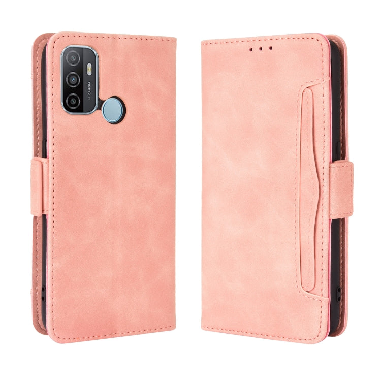 For OPPO A53 2020 / A53S 2020 / A33 Wallet Style Skin Feel Calf Pattern Leather Case with Separate Card Slot