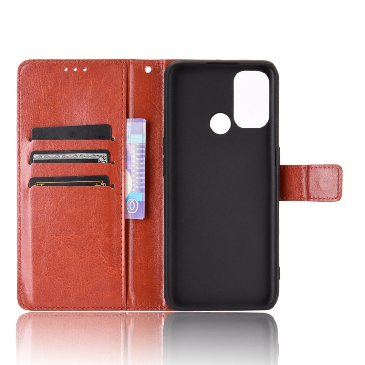 For OPPO A53 2020 / A53S 2020 / A33 Retro Crazy Horse Texture Horizontal Flip Leather Case with Holder & Card Slots