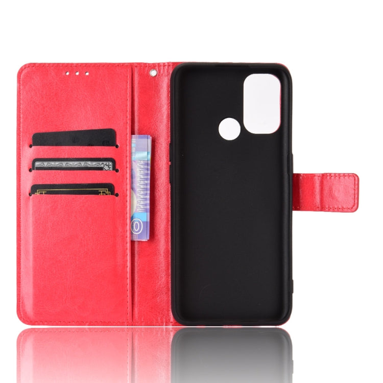 For OPPO A53 2020 / A53S 2020 / A33 Retro Crazy Horse Texture Horizontal Flip Leather Case with Holder & Card Slots