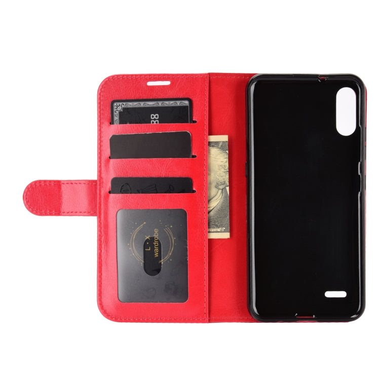 For LG K22 R64 Texture Single Horizontal Flip Protective Case with Holder & Card Slots & Wallet& Photo Frame