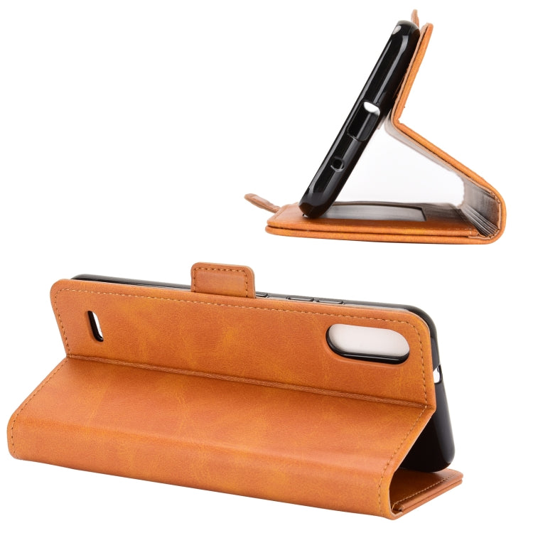 For LG K22 Dual-side Magnetic Buckle Horizontal Flip Leather Case with Holder & Card Slots & Wallet