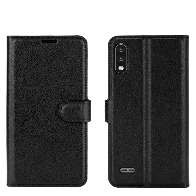 For LG K22 Litchi Texture Horizontal Flip Protective Case with Holder & Card Slots & Wallet