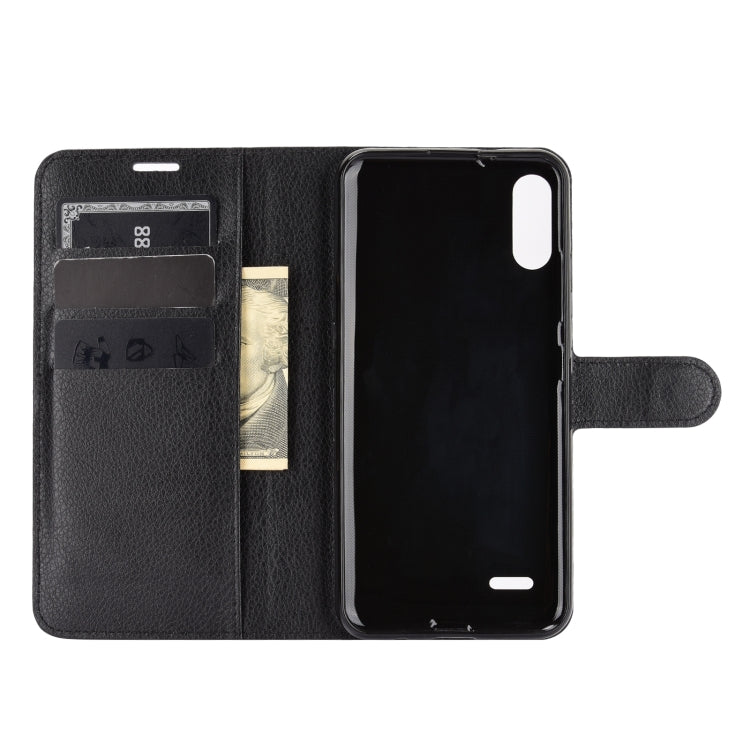 For LG K22 Litchi Texture Horizontal Flip Protective Case with Holder & Card Slots & Wallet