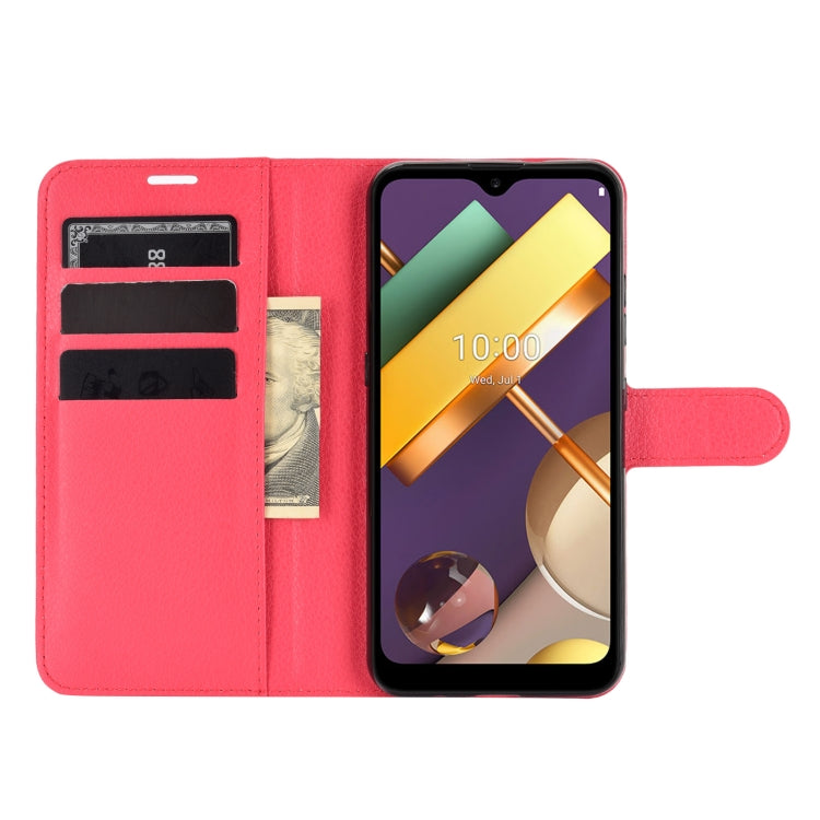 For LG K22 Litchi Texture Horizontal Flip Protective Case with Holder & Card Slots & Wallet