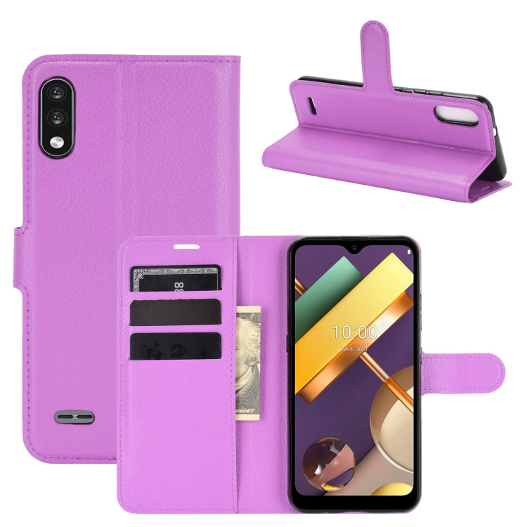 For LG K22 Litchi Texture Horizontal Flip Protective Case with Holder & Card Slots & Wallet