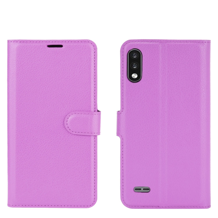 For LG K22 Litchi Texture Horizontal Flip Protective Case with Holder & Card Slots & Wallet