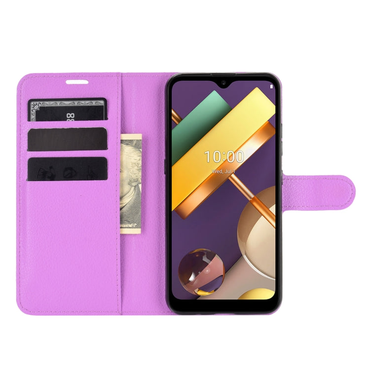 For LG K22 Litchi Texture Horizontal Flip Protective Case with Holder & Card Slots & Wallet