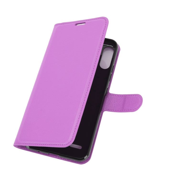 For LG K22 Litchi Texture Horizontal Flip Protective Case with Holder & Card Slots & Wallet