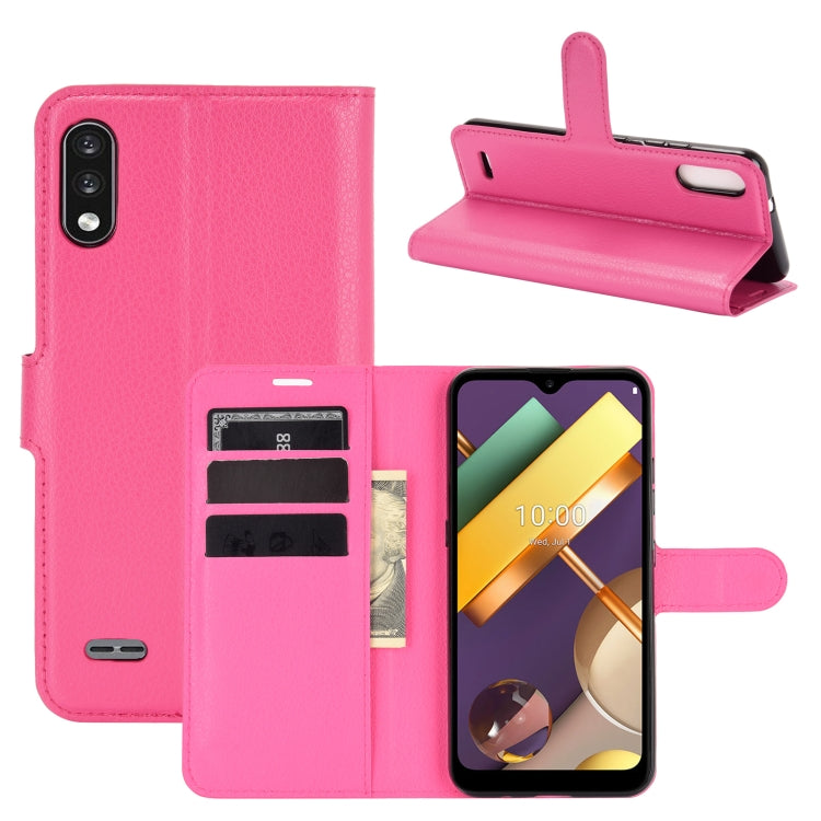 For LG K22 Litchi Texture Horizontal Flip Protective Case with Holder & Card Slots & Wallet