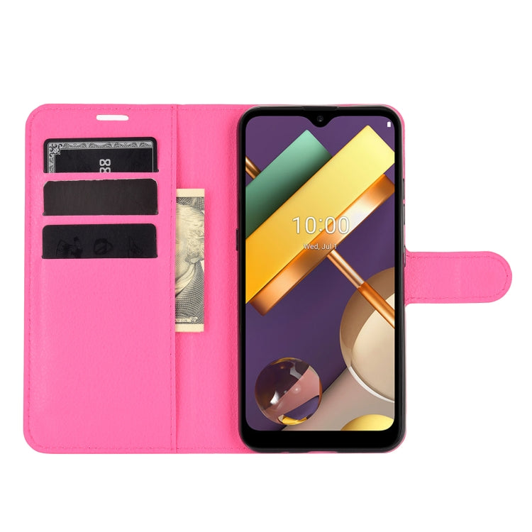 For LG K22 Litchi Texture Horizontal Flip Protective Case with Holder & Card Slots & Wallet