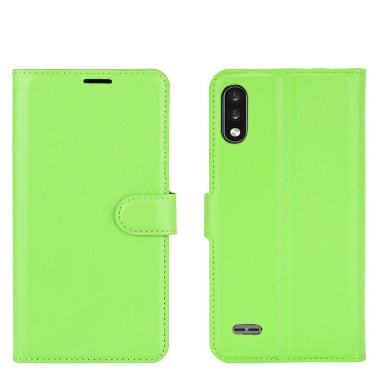 For LG K22 Litchi Texture Horizontal Flip Protective Case with Holder & Card Slots & Wallet