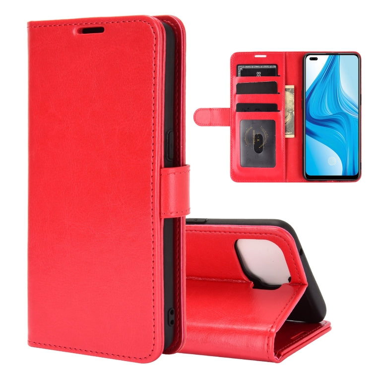 For OPPO F17 Pro R64 Texture Single Horizontal Flip Protective Case with Holder & Card Slots & Wallet& Photo Frame